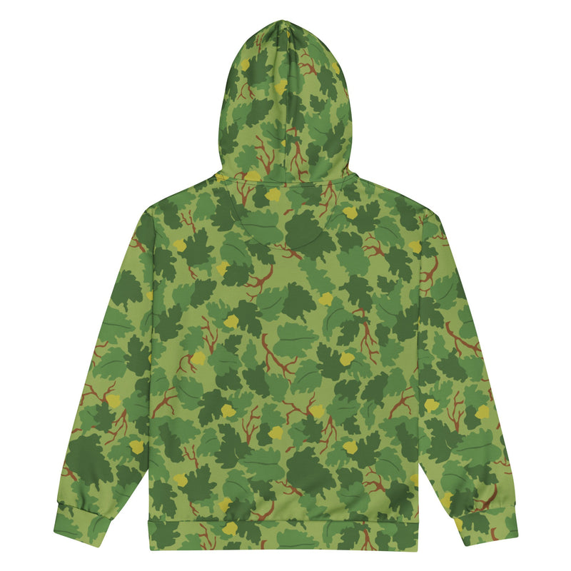Mitchell Vine Leaf Green CAMO Unisex Zip Hoodie