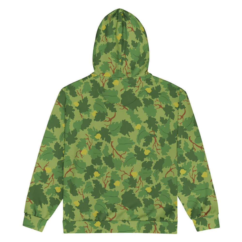 American Mitchell Wine Leaf Green CAMO Unisex zip hoodie - Zip Hoodie