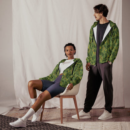 American Mitchell Wine Leaf Green CAMO Unisex zip hoodie - Zip Hoodies