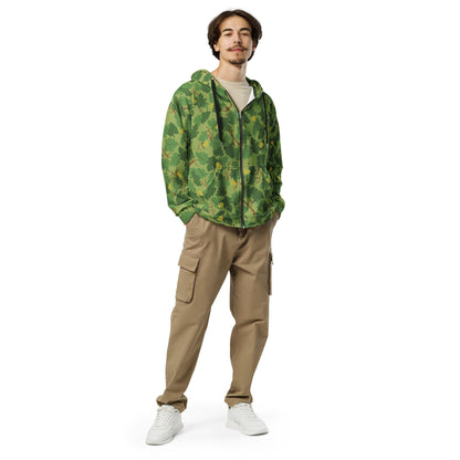 American Mitchell Wine Leaf Green CAMO Unisex zip hoodie - Zip Hoodies
