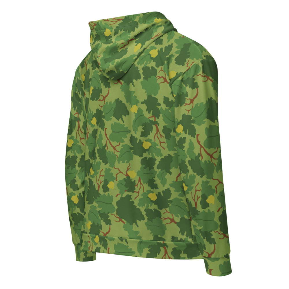 American Mitchell Wine Leaf Green CAMO Unisex zip hoodie - Zip Hoodie