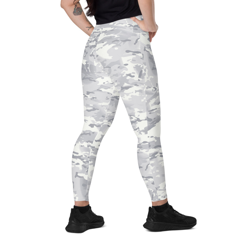 American Multi CAMO Alpine Leggings with pockets - 2XS - Womens With Pockets