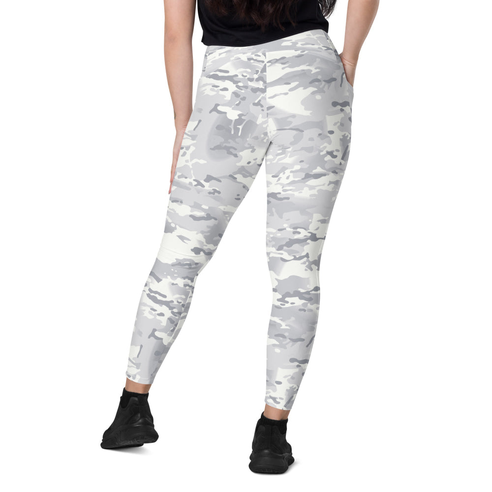 American Multi CAMO Alpine Leggings with pockets - Womens With Pockets