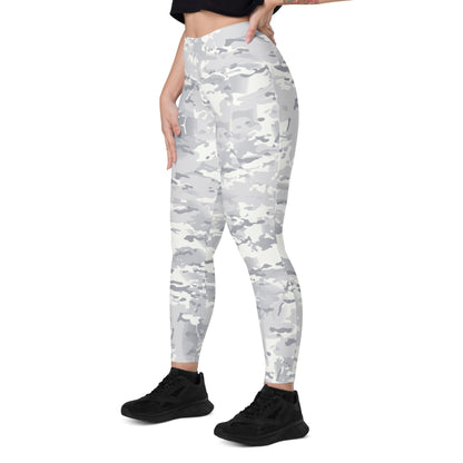 American Multi CAMO Alpine Leggings with pockets - Womens With Pockets