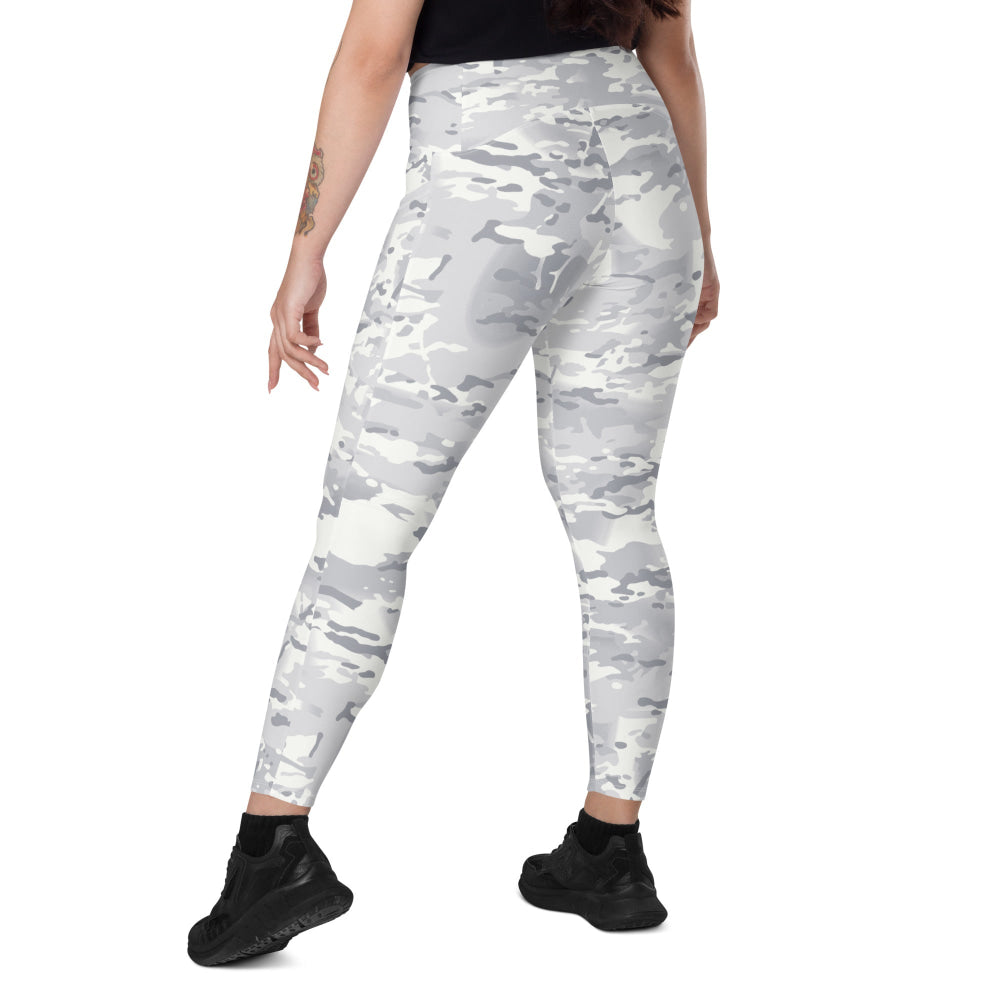 American Multi CAMO Alpine Leggings with pockets - Womens With Pockets