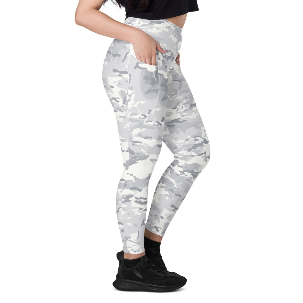 American Multi CAMO Alpine Leggings with pockets - Womens With Pockets