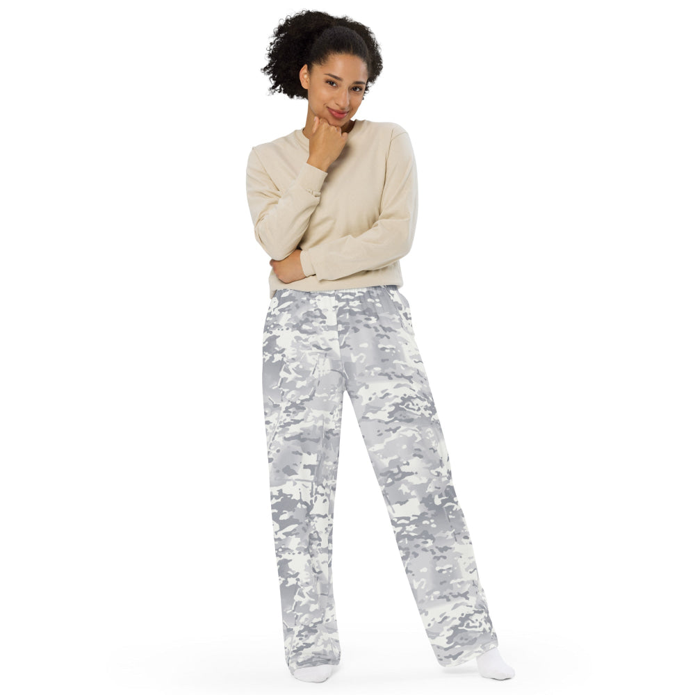 American Multi CAMO Alpine unisex wide-leg pants - Unisex Wide-Leg Pants