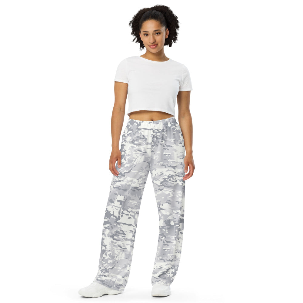 American Multi CAMO Alpine unisex wide-leg pants - Unisex Wide-Leg Pants