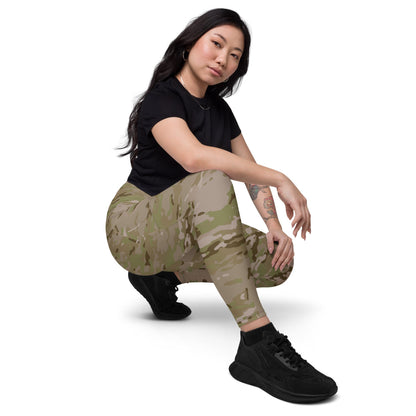 American Multi CAMO Arid Leggings with pockets - Womens With Pockets