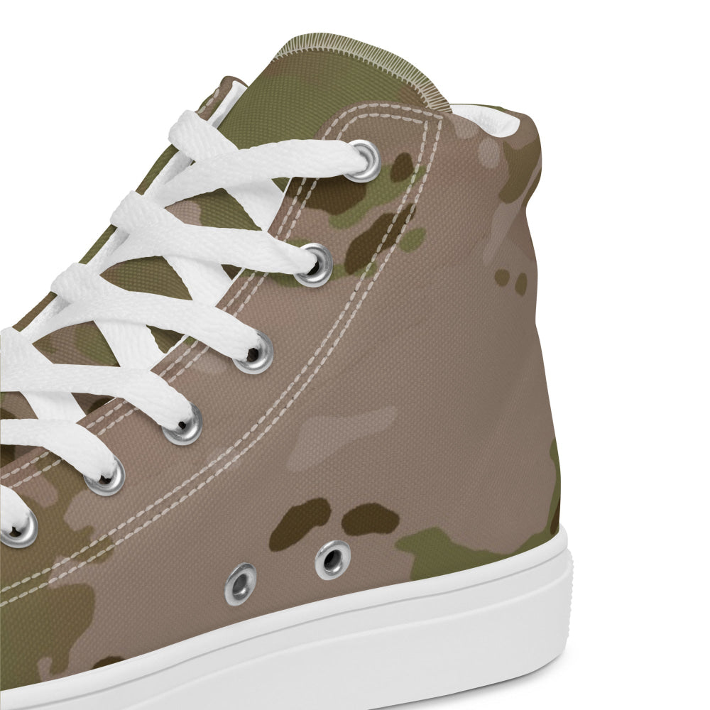 American Multi CAMO Arid Men’s high top canvas shoes - Mens High Top Canvas Shoes