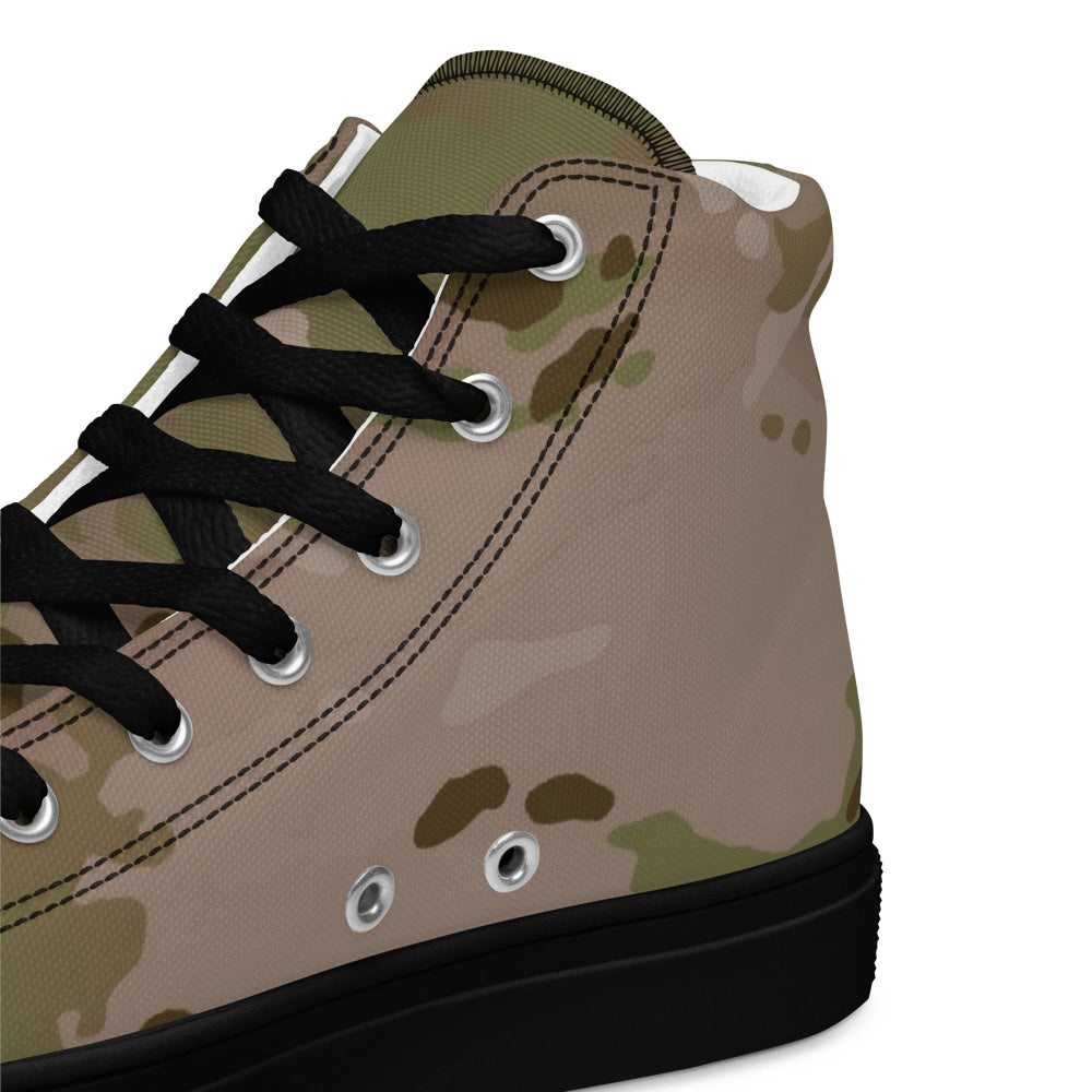 American Multi CAMO Arid Men’s high top canvas shoes - Mens High Top Canvas Shoes