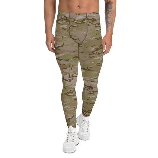 Green Army Camo Leggings for Men Military Camouflage Pattern Print Mid  Waist Workout Pants Perfect for Crossfit, MMA, Running and Yoga -   Canada