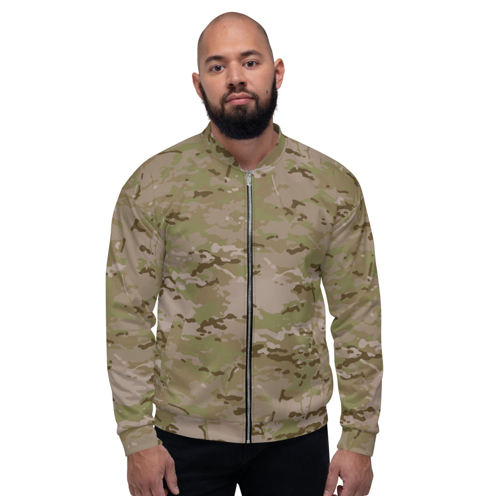 American Multi CAMO Arid Unisex Bomber Jacket