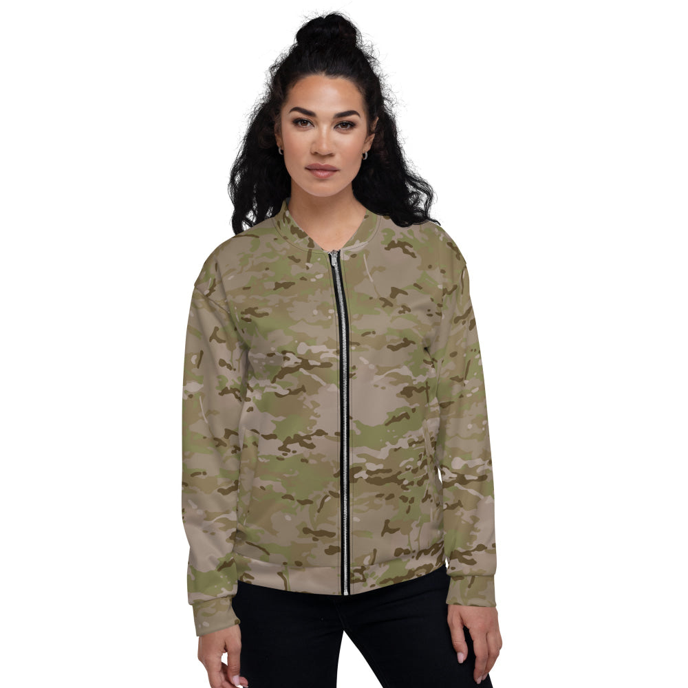 American Multi CAMO Arid Unisex Bomber Jacket