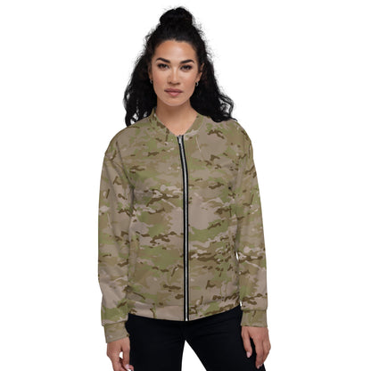 American Multi CAMO Arid Unisex Bomber Jacket