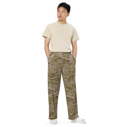 American Multi CAMO Arid unisex wide-leg pants