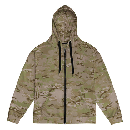 American Multi CAMO Arid Unisex zip hoodie - 2XS - Zip Hoodie