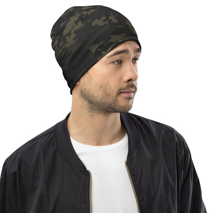 American Multi CAMO Black Beanie