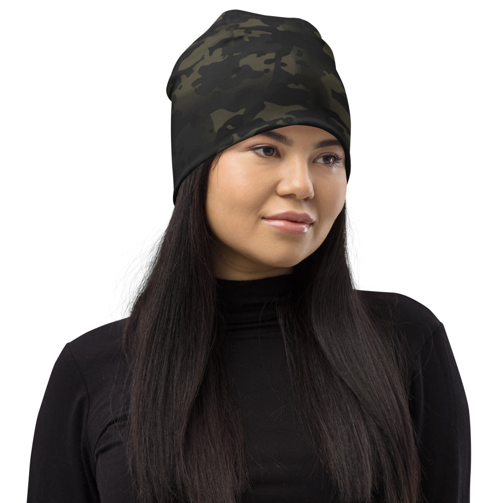 American Multi CAMO Black Beanie