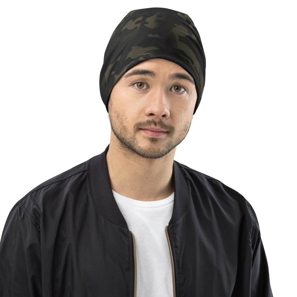 American Multi CAMO Black Beanie - S