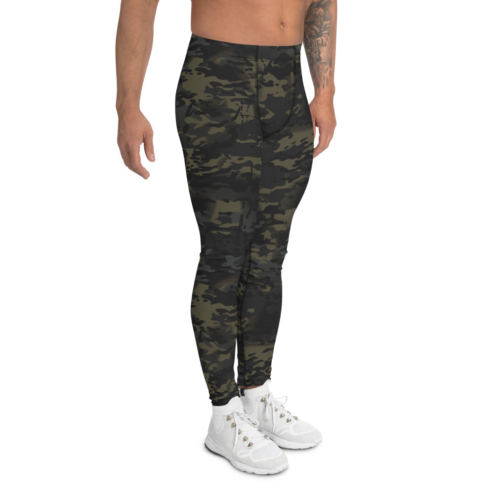 American Multi CAMO Black Men’s Leggings - Mens