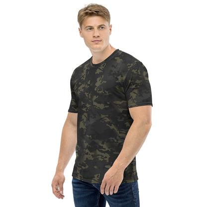 American Multi CAMO Black Men’s T-shirt - Mens T-Shirt