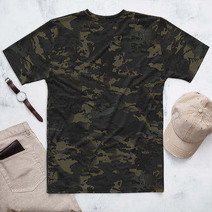 American Multi CAMO Black Men’s T-shirt - Mens T-Shirt