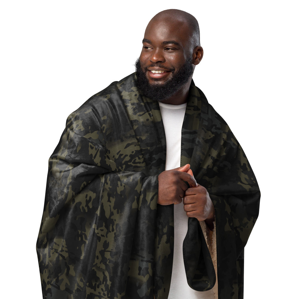 American Multi CAMO Black Sherpa blanket - Blanket