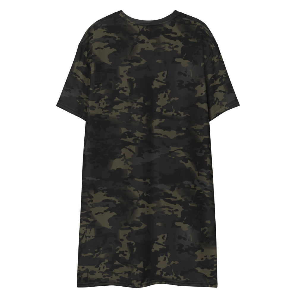 American Multi CAMO Black T-shirt dress - Womens T-Shirt Dress