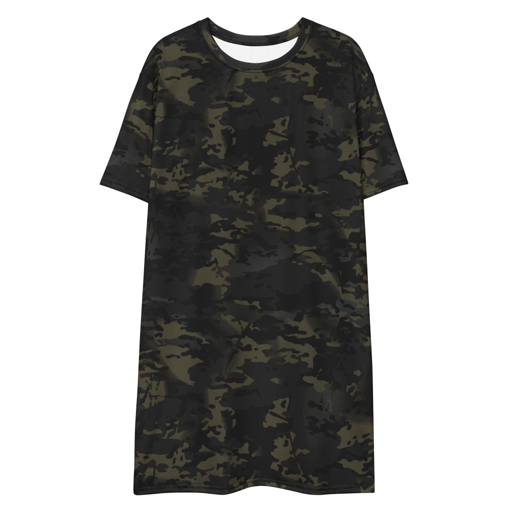 American Multi CAMO Black T-shirt dress - Womens T-Shirt Dress