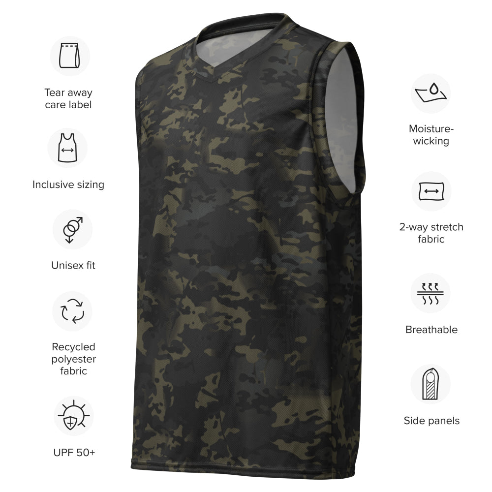 American Multi CAMO Black unisex basketball jersey - Unisex Basketball Jersey