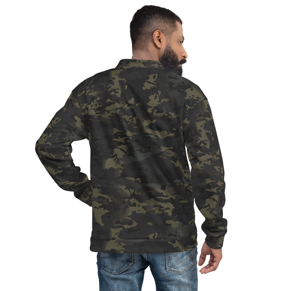 American Multi CAMO Black Unisex Bomber Jacket