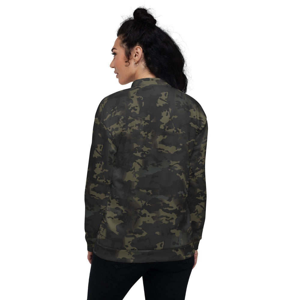 American Multi CAMO Black Unisex Bomber Jacket