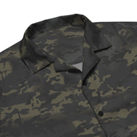 American Multi CAMO Black Unisex button shirt