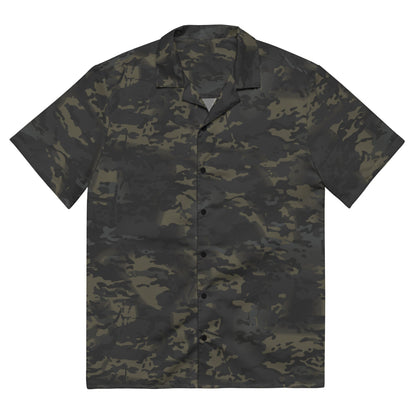 American Multi CAMO Black Unisex button shirt - 2XS - Button Shirt