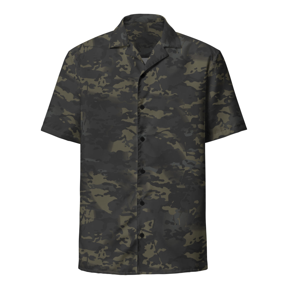 American Multi CAMO Black Unisex button shirt - Button Shirt