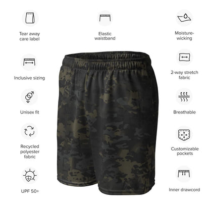 American Multi CAMO Black Unisex mesh shorts - Unisex Mesh Shorts