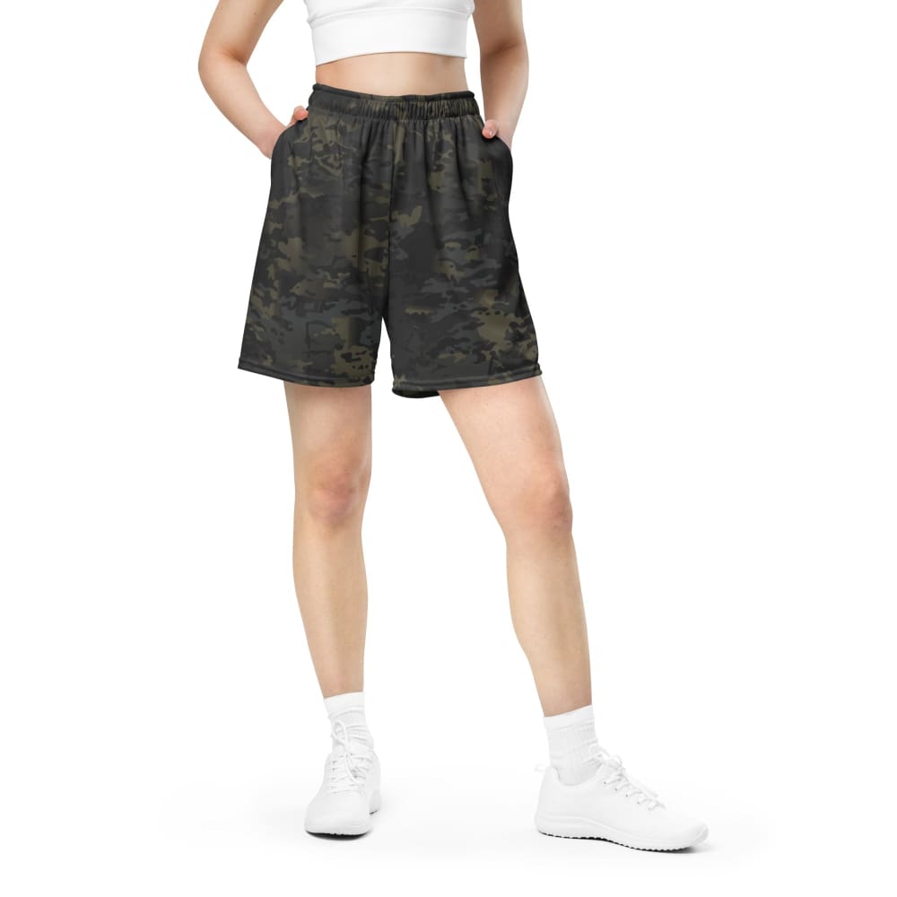 American Multi CAMO Black Unisex mesh shorts - Unisex Mesh Shorts