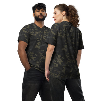 American Multi CAMO Black unisex sports jersey - 2XS - Unisex Sports Jersey