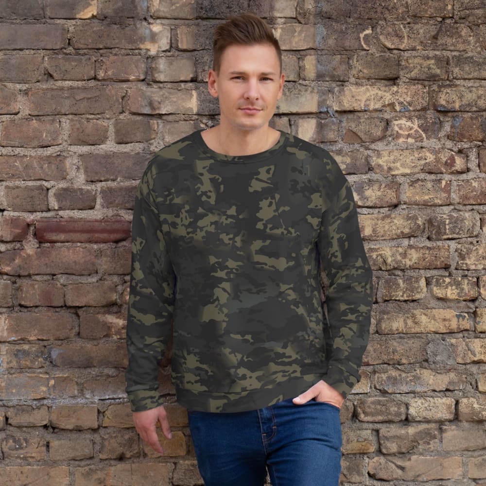 American Multi CAMO Black Unisex Sweatshirt - XS