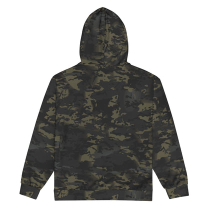 American Multi CAMO Black Unisex zip hoodie - Zip Hoodie