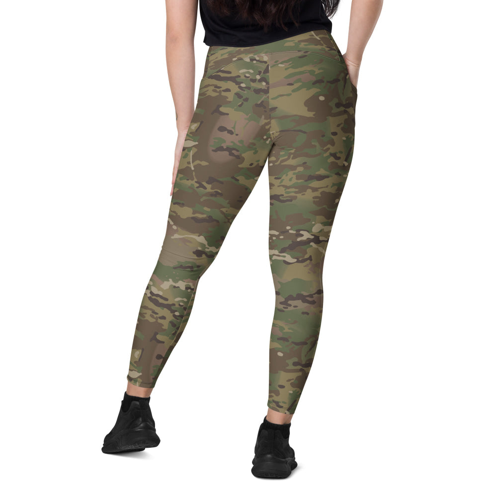 American Multi CAMO Leggings with pockets - Womens With Pockets