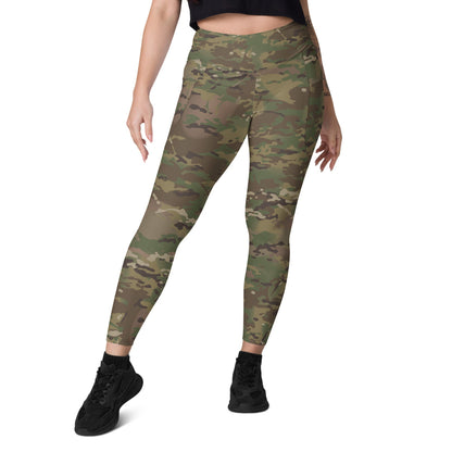 American Multi CAMO Leggings with pockets - Womens With Pockets