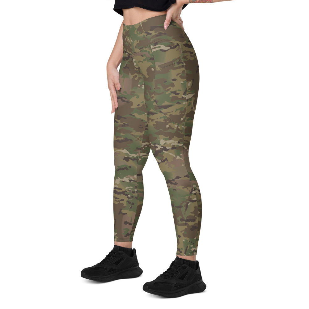 American Multi CAMO Leggings with pockets - Womens With Pockets