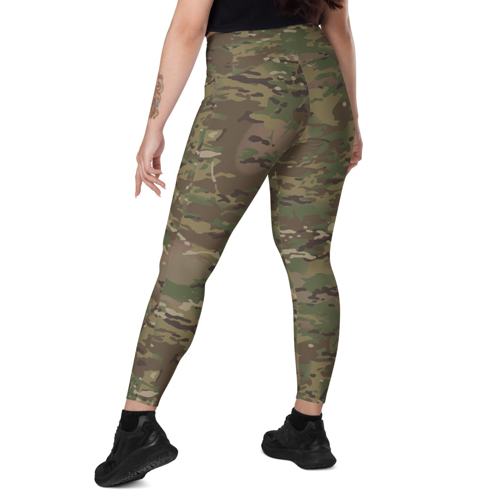 American Multi CAMO Leggings with pockets - Womens With Pockets