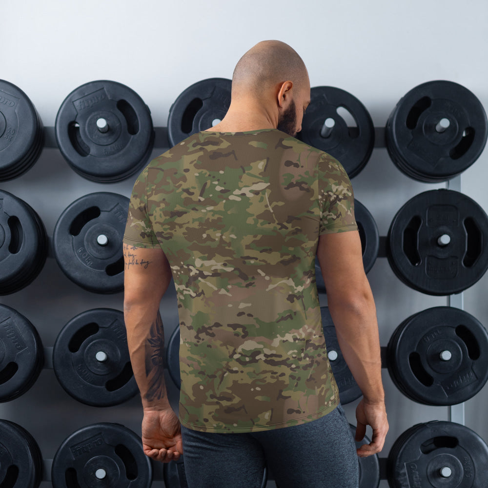 American Multi CAMO Men’s Athletic T-shirt - Mens T-Shirt