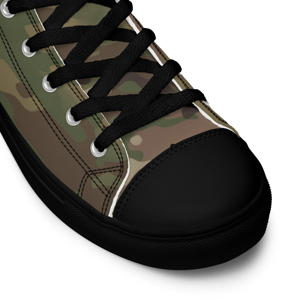 American Multi CAMO Men’s high top canvas shoes - Mens High Top Canvas Shoes