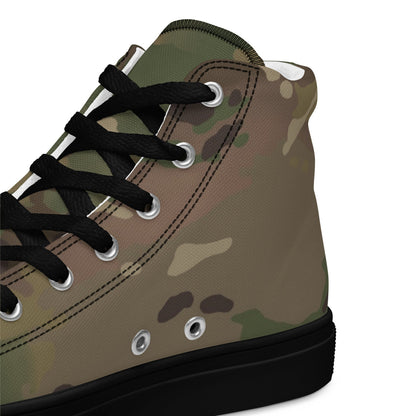 American Multi CAMO Men’s high top canvas shoes - Mens High Top Canvas Shoes