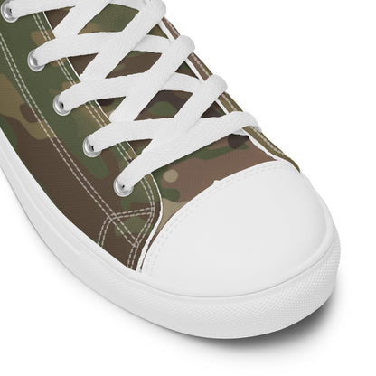 American Multi CAMO Men’s high top canvas shoes - Mens High Top Canvas Shoes