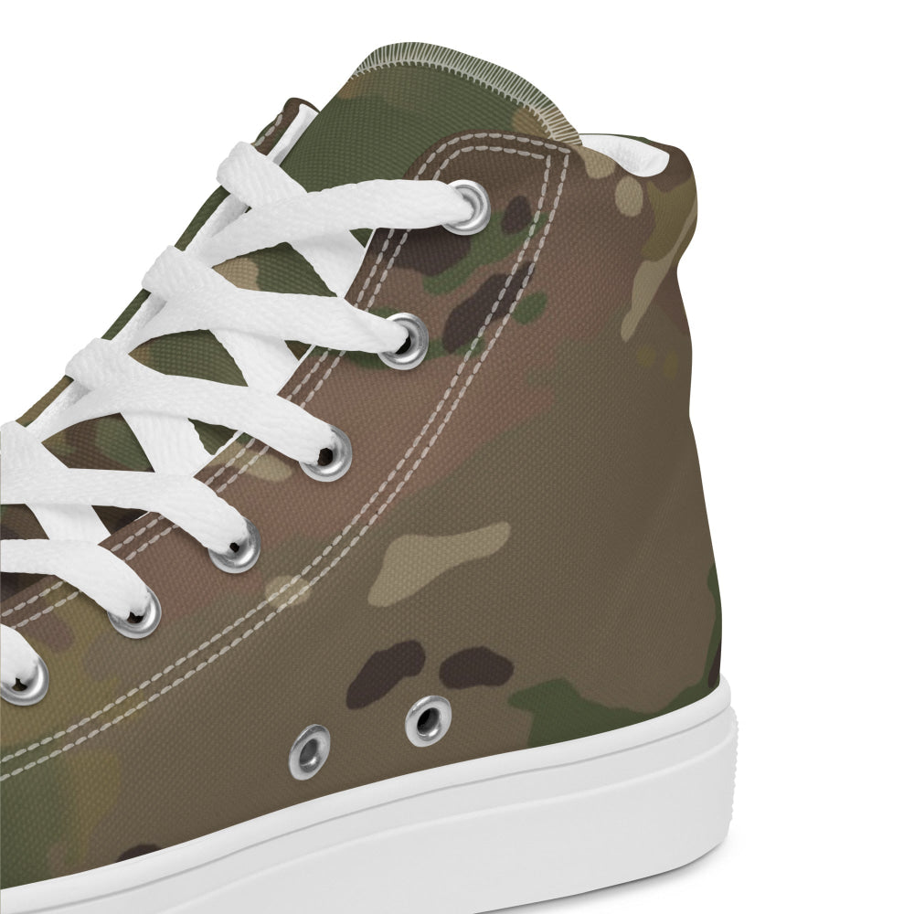 American Multi CAMO Men’s high top canvas shoes - Mens High Top Canvas Shoes